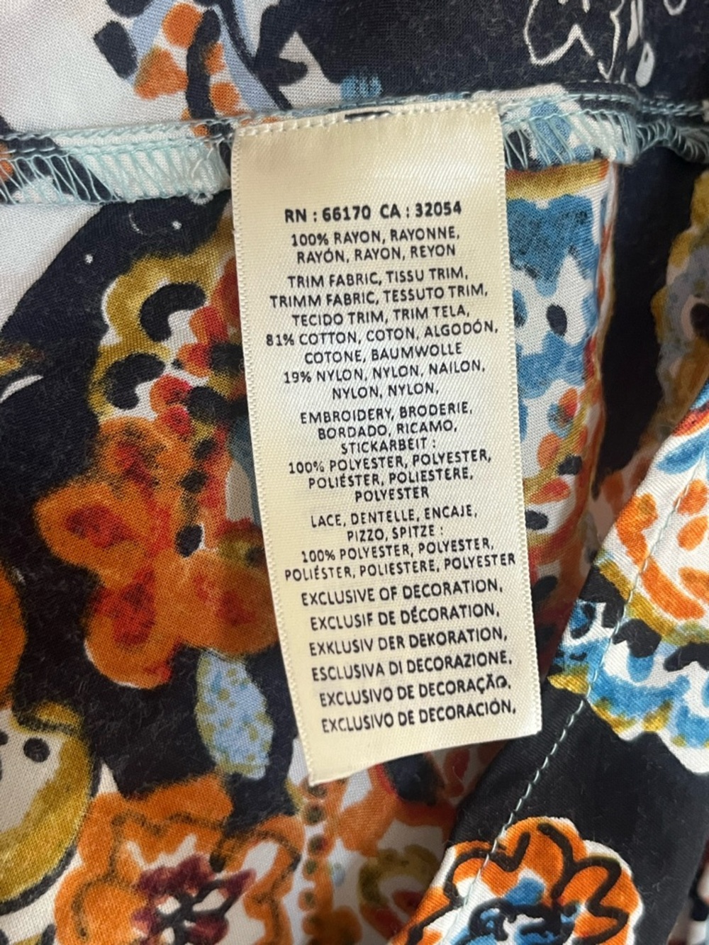 Anthropologie Akemi + Kin Karmina Blue Beaded Floral Paisley Midi Dress Size 4 - Picture 13 of 15